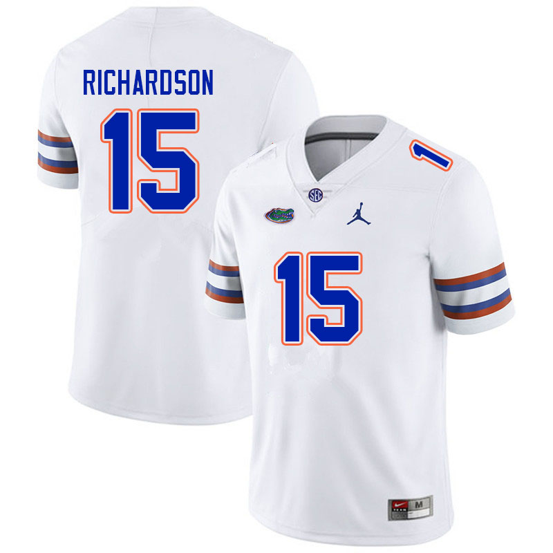 Men #15 Anthony Richardson Florida Gators College Football Jerseys Sale-White